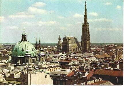 POSTAL L01956: Detalle parcial de la catedral de Viena