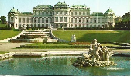 POSTAL L01960: Jardines del Belvedere en Viena