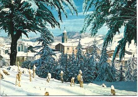 POSTAL L02054: Nevada en Sant Hilari de Sacalm