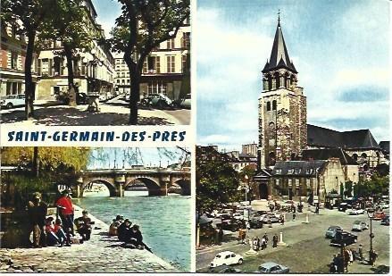 POSTAL L02009: Vistas fe Saint Germain des Pres, Francia