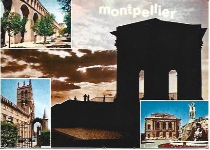 POSTAL L02016: Vistas de Montpellier, Francia