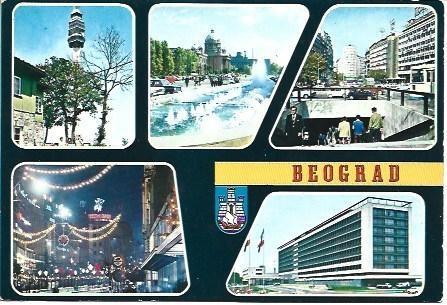 POSTAL L02033: Edificios de Belgrado