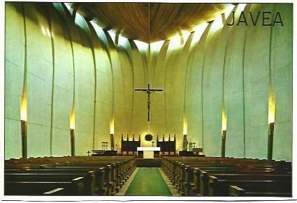 POSTAL L01937: Interior de la iglesia de Loreto en Javea
