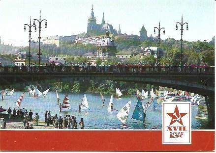 POSTAL L01855: Vista parcial del Castillo de Praga