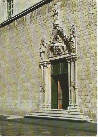 POSTAL L01862: Puerta de la iglesia de Francisco en Dubrovnick