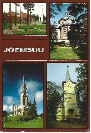 POSTAL L01864: Edificios de Joensuu, Finlandia