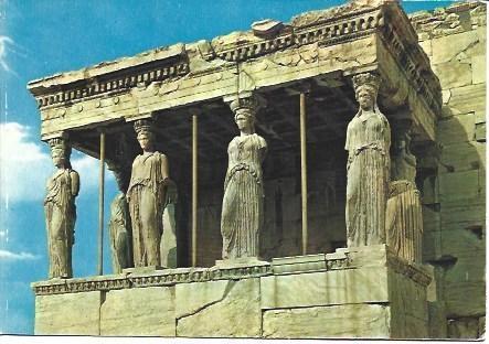 POSTAL L01836: Atenas. Las Cariatides