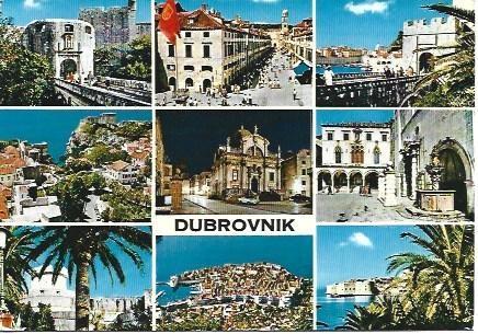 POSTAL L01821: Vistas de Drubovnik