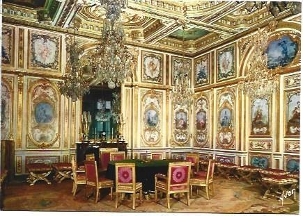 POSTAL L01835: Sala del Consejo del Castillo de Fontainebleu