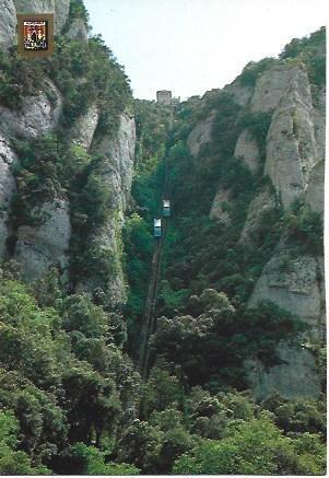 POSTAL L01917: Funicular de Sant Joan en Montserrat