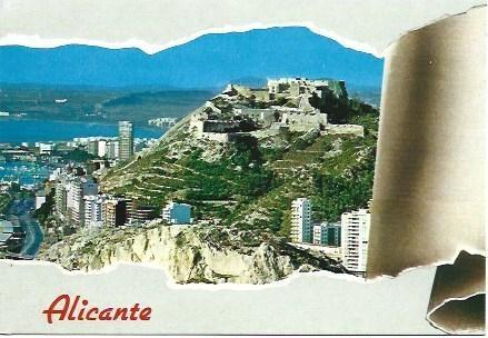 POSTAL L01924: Castillo de Santa Barbara en Alicante