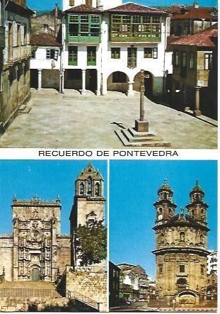 POSTAL L01936: Recuerdo de Pontevedra
