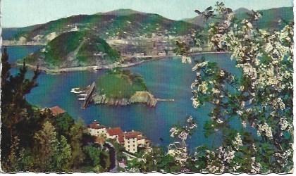 POSTAL L02617: Vista generica de la bahia de San Sebastian