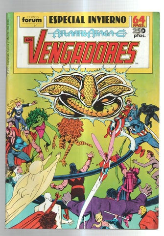 Los Vengadores especial Invierno 1989: Atlantis ataca ((numerado 2 en trasera)