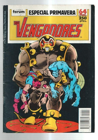 Los Vengadores especial Primavera 1989: Hoy moriran los vengadores (numerado 2 en trasera)