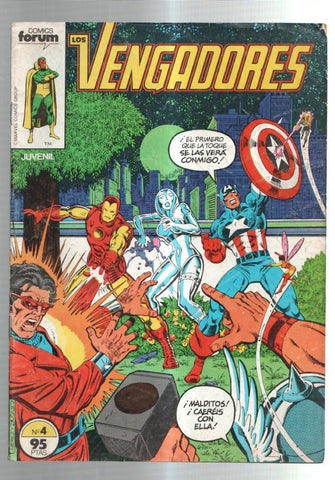 Los Vengadores volumen 1 numero 04: Ni el infierno...(numerado 2 en trasera)