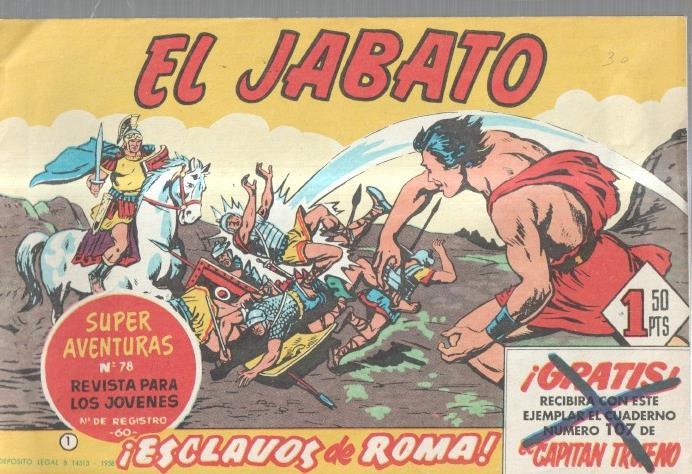 Facsimil Ediciones B: El Jabato numero 001: Esclavos de Roma (numerado 2 en trasera)