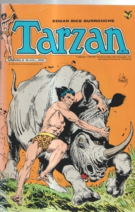 Tarzan mensile numero 44 (cubierta abierta lado lomo parte inferior)