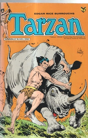 Tarzan mensile numero 44 (cubierta abierta lado lomo parte inferior)
