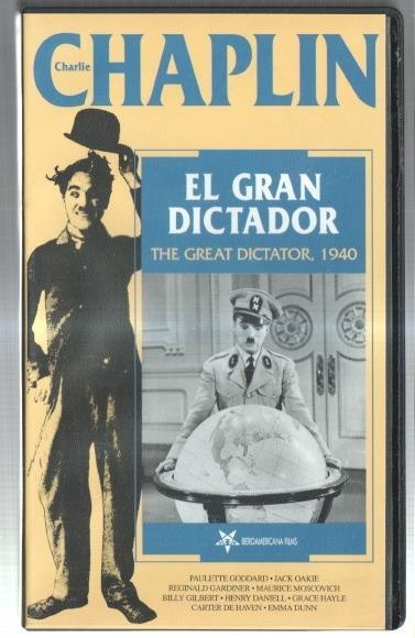 VHS: Charlie Chaplin vol 01: El gran dictador (the Great Dictator, 1940)