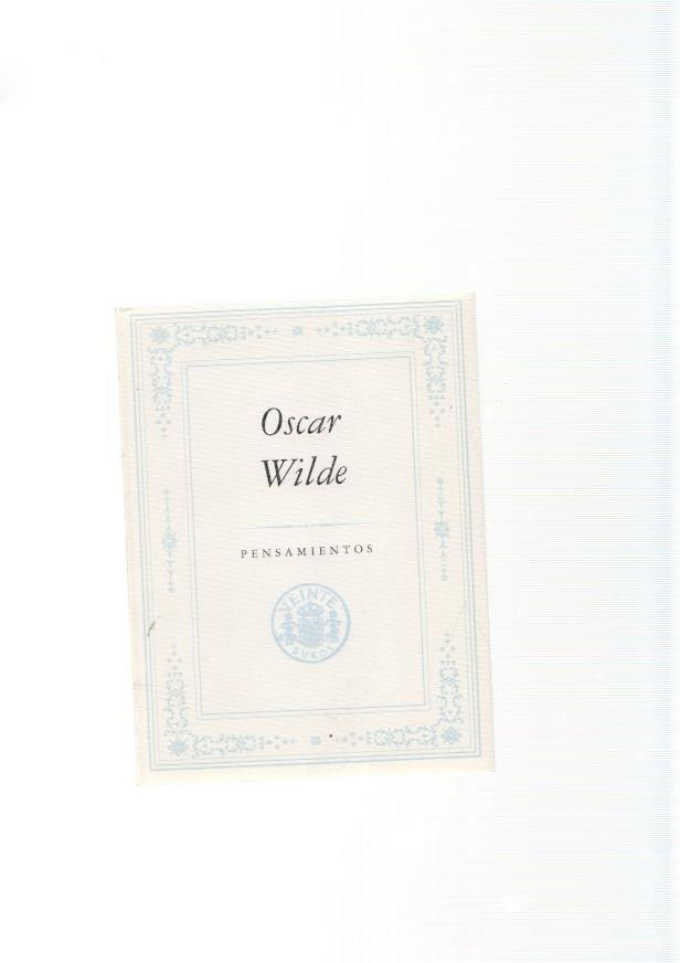 Pensamientos de Oscar Wilde