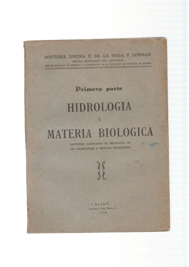 Hidrologia y Materia Biologica, primera parte