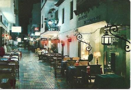 POSTAL L03271: Calle del Cauce en Torremolinos, vista nocturna