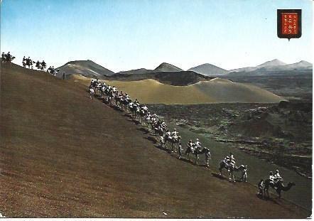 POSTAL L03275: Caravana a la Montaña de Fuego en Lanzarote