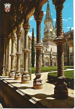 POSTAL L03238: Claustro Real del Monasterio de Batalha, Portugal