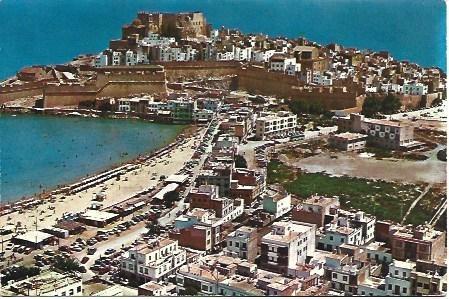POSTAL L03243: Vista aerea de Peñiscola, Castellon
