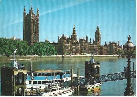 POSTAL L03294: Vista del Parlamento de Londres