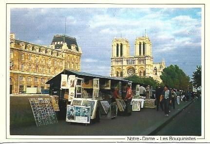 POSTAL L03337: Vendedores de libros en Paris