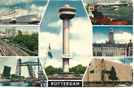 POSTAL L03353: Vistas de Roterdam, Holanda