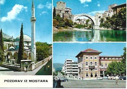 POSTAL L03344: Vistas de Mostar