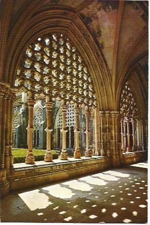 POSTAL L03316: Claustro Real del Monasterio de Batalha en Portugal
