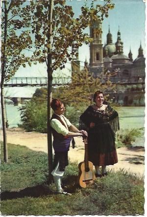 POSTAL L03320: Pareja con traje regional de Aragon