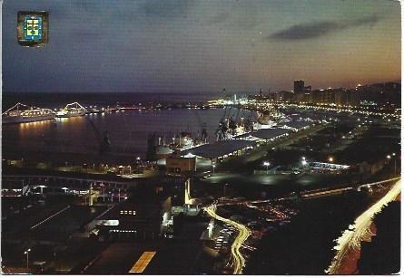 POSTAL L03150: Vista nocturna del puerto de Santa Cruz de Tenerife