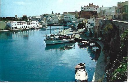POSTAL L03152: Puerto de Ciudadela en Menorca