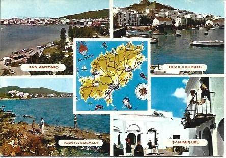 POSTAL L03169: Recuerdo de Ibiza