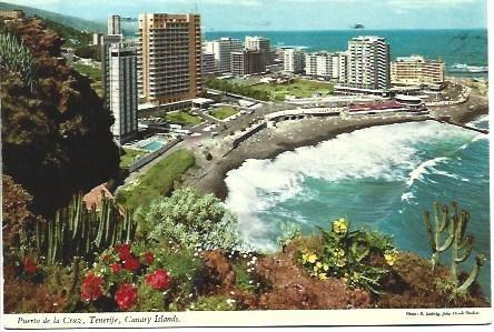 POSTAL L03172: Puerto de la Cruz en las Islas Canarias