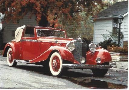 POSTAL PUBLICITARIA L03176: Coche clasico. Mapfre