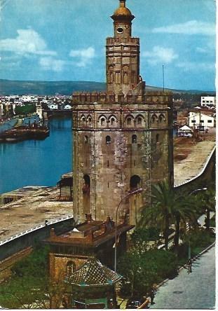 POSTAL L03221: Sevilla. Torre del Oro y rio Guadalquivir