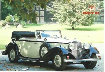 POSTAL PUBLICITARIA L03179: Mapfre. Poliza 10. Coche clasico.