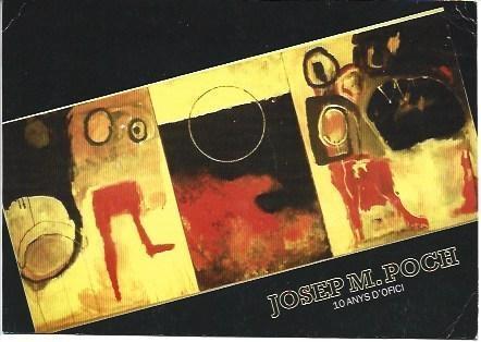 POSTAL L03180: Exposicion J.M. Poch en Sala Almirall de Barcelona