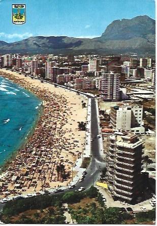 POSTAL L03182: Playa de Levante de Benidorm