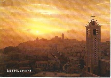 POSTAL L03358: Amanecer en Belen, Israel