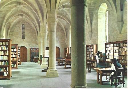 POSTAL L03535: Monasterio de Poblet. La Biblioteca