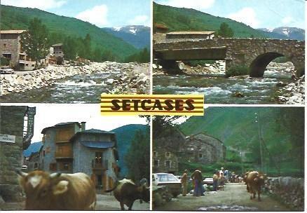 POSTAL L03497: Vistas de Setcases, Girona