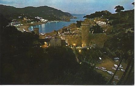 POSTAL L03498: Tossa de Mar. Vista nocturna