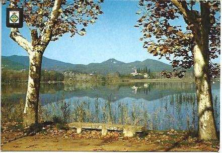 POSTAL L03501: Panoramica del Lago de Banyoles. Girona